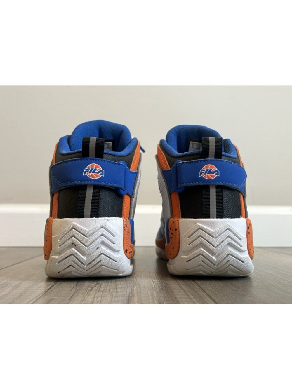 Fila Grant Hill 2 PDR Men Shoes Size 6 Orange Blue Sneakers 3BM01882-114 Bball - Picture 8 of 11